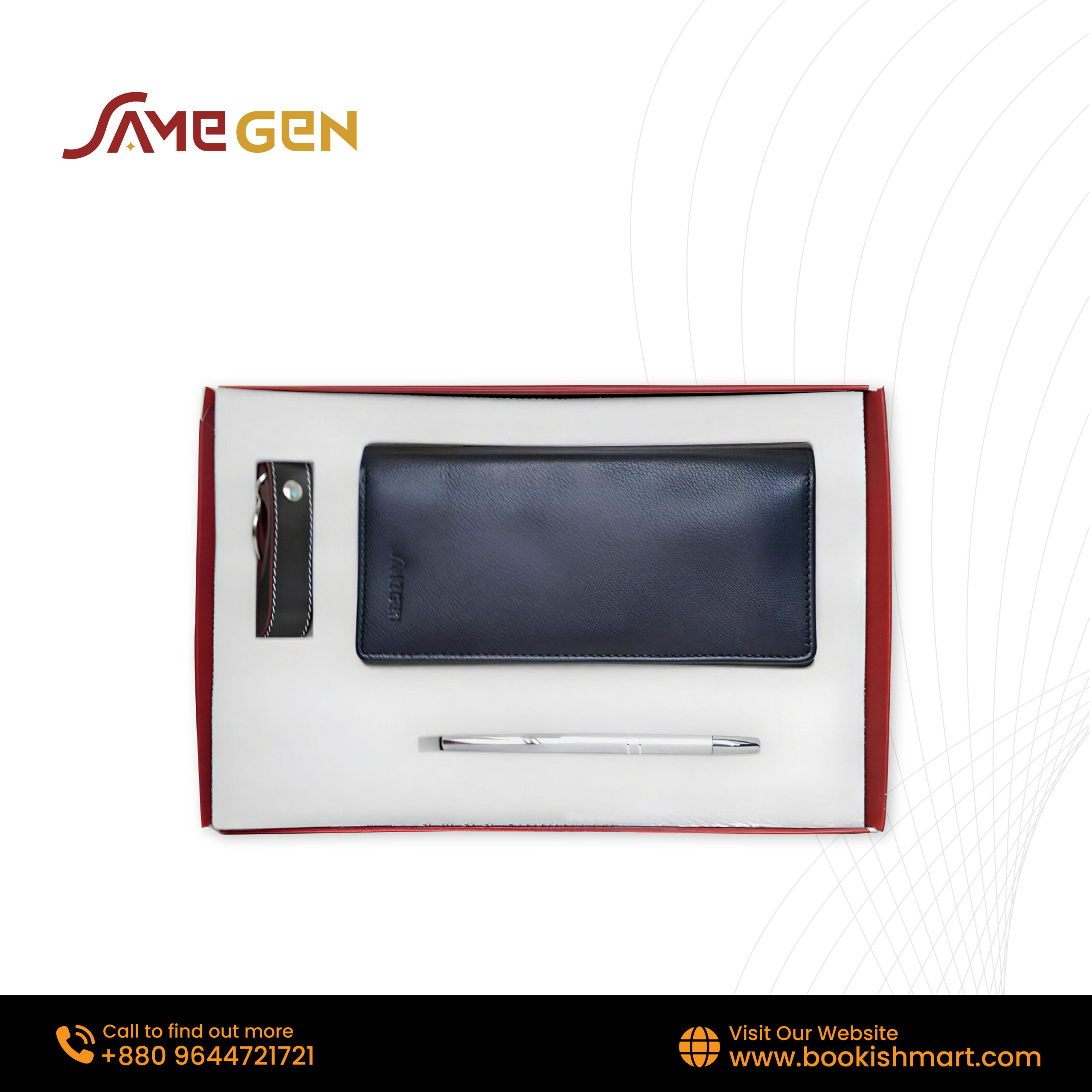 Genuine Leather (Mobile) Long Wallet - Image 2