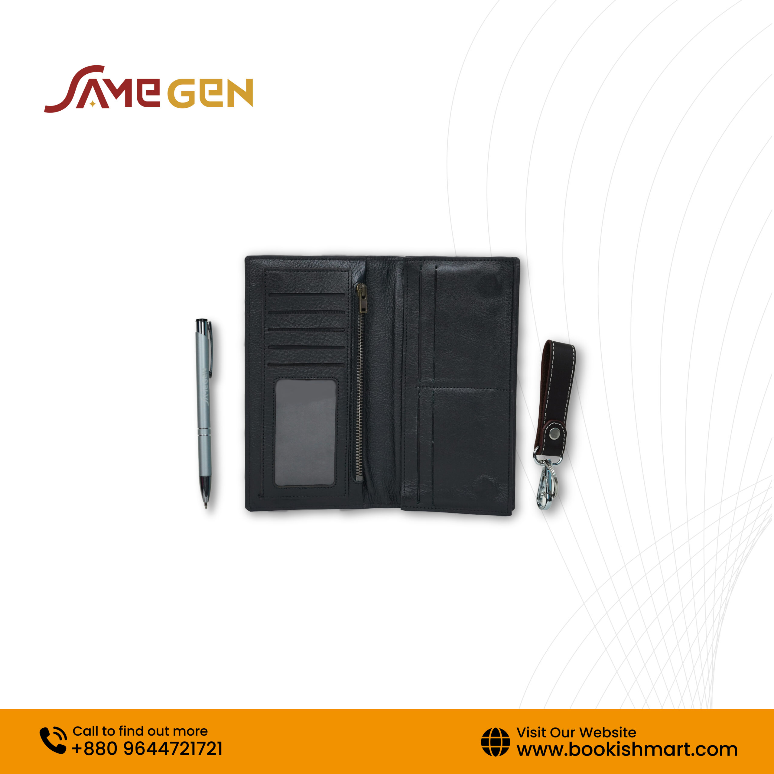 Genuine Leather (Mobile) Long Wallet